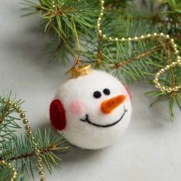 Набір для валяння Diy felting kit "Snowman" (eng)