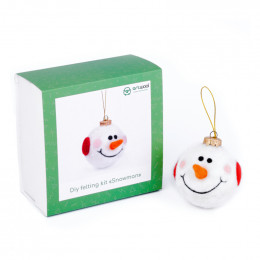 Набір для валяння Diy felting kit "Snowman" (eng)