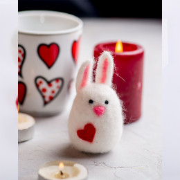 Набор для валяния Diy felting kit "Bunny"