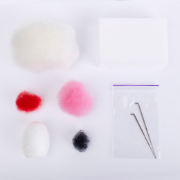 Набор для валяния Diy felting kit "Bunny"