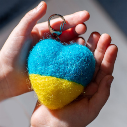 Набір для валяння Diy felting kit "Ukrainian flag"
