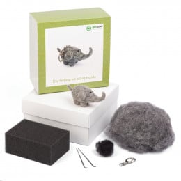 Набір для валяння брелок Diy felting kit "Elephant" 