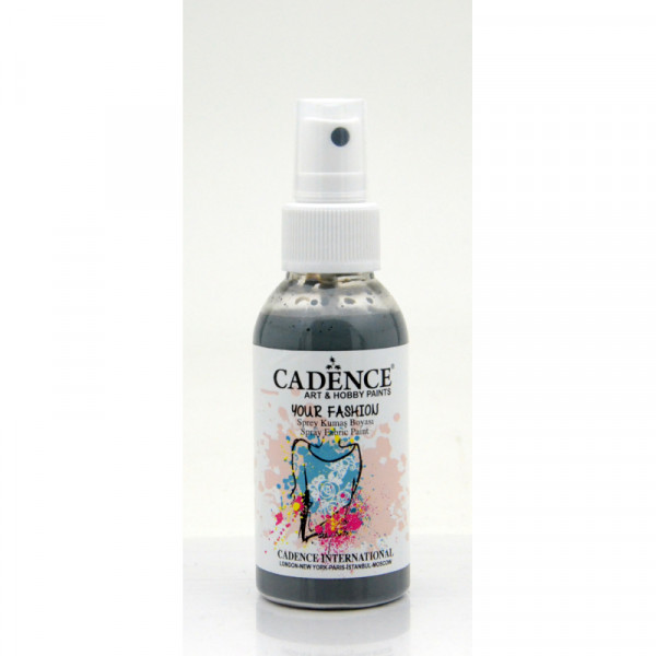 Фарба-спрей для тканини №1102 Сіра, 100 мл, Cadence Your Fashion Spray Fabric Paint