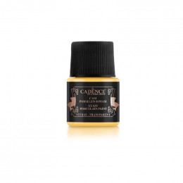 Фарба для скла прозора №02 Жовта, 45 мл, Cadence Vitrail Paint