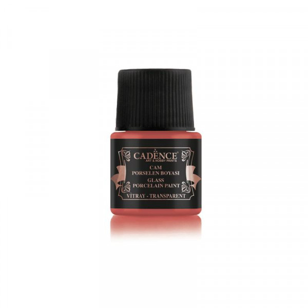 Фарба для скла прозора №04 Червона, 45 мл, Cadence Vitrail Paint