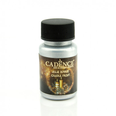 Краска для свечей и мыла на водной основе Cadence Candle Paint, №2132 Серебро, 50 мл