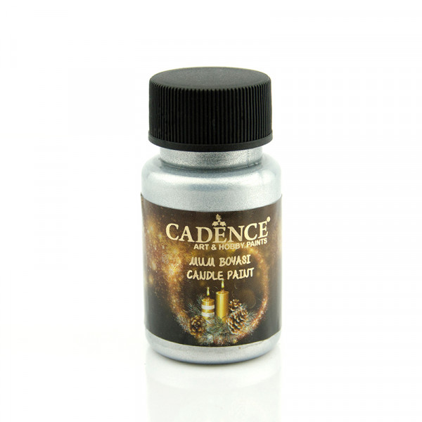 Краска для свечей и мыла на водной основе Cadence Candle Paint, №2132 Серебро, 50 мл