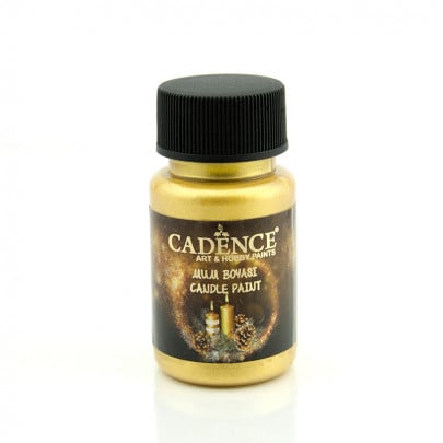 Краска для свечей и мыла на водной основе Cadence Candle Paint, №2136 Богатое золото, 50 мл
