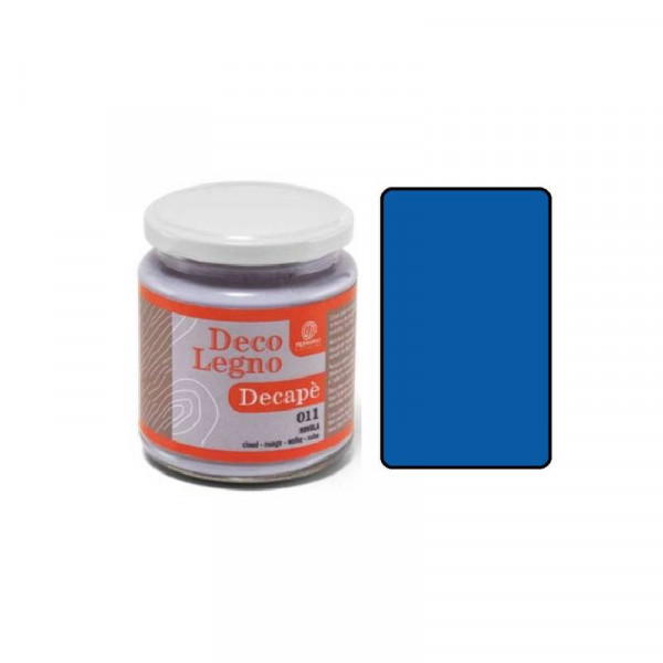 Фарба для дерева Decolegno Decape №012 Atlantic blue (Індіго),250 мл, Ferrario 