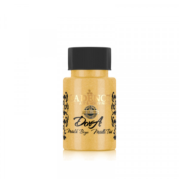Акриловая краска металлик №122 Золото Майя 50 мл, Cadence Dora Metallic Paint