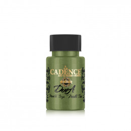 Акриловая краска металлик №127 Малахит 50 мл, Cadence Dora Metallic Paint