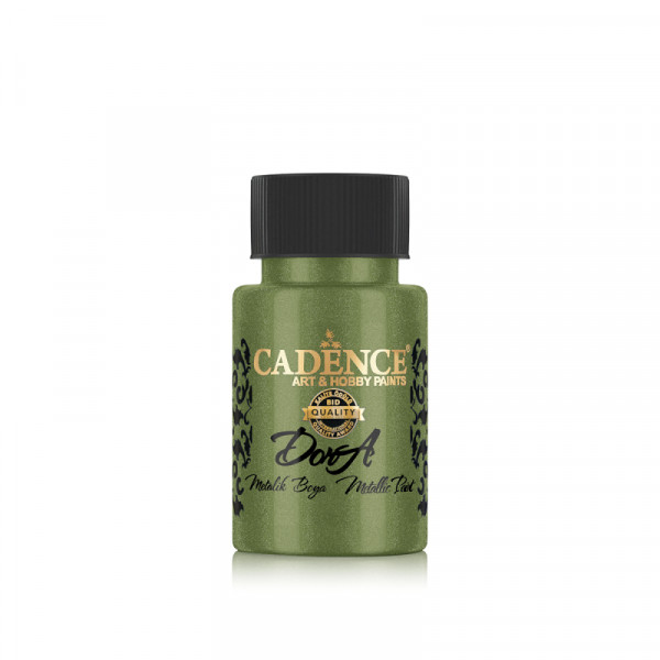 Акриловая краска металлик №127 Малахит 50 мл, Cadence Dora Metallic Paint