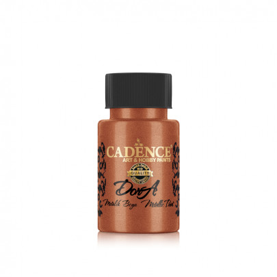 Акриловая краска Cadence Dora Metallic Paint, 50 мл, коралловое золото