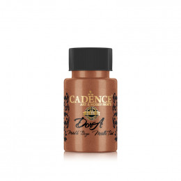 Акриловая краска металлик №129 Оксид оранжевый 50 мл, Cadence Dora Metallic Paint