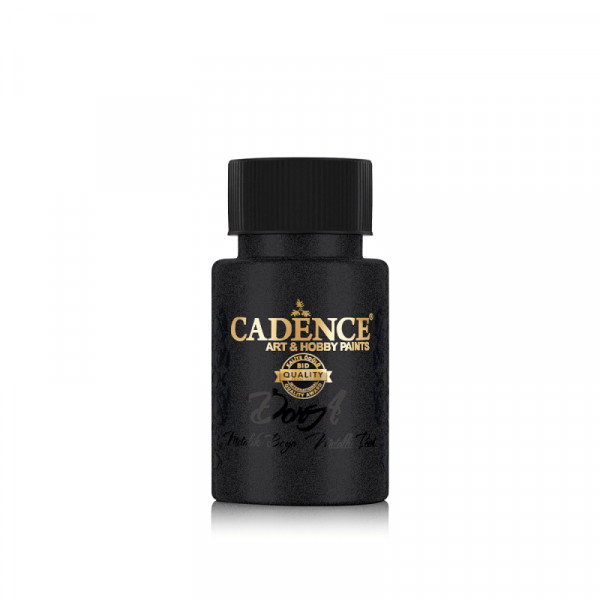 Акриловая краска металлик №131 Чёрный 50 мл, Cadence Dora Metallic Paint