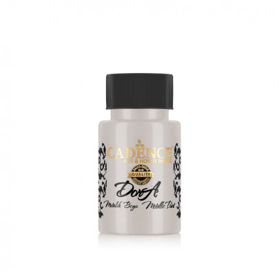 Акриловая краска Cadence Dora Metallic Paint, 50 мл, серебро