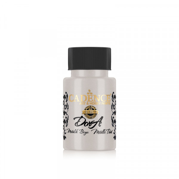 Акриловая краска металлик №132 Серебро 50 мл, Cadence Dora Metallic Paint