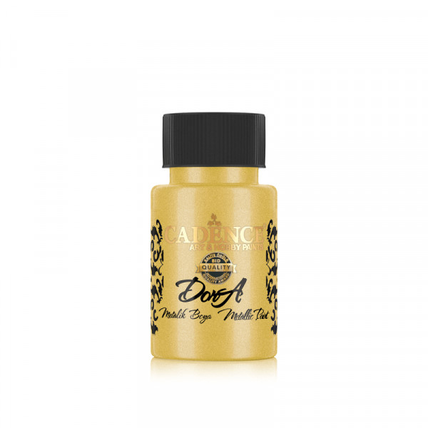 Акриловая краска металлик №136 Богатое золото 50 мл, Cadence Dora Metallic Paint