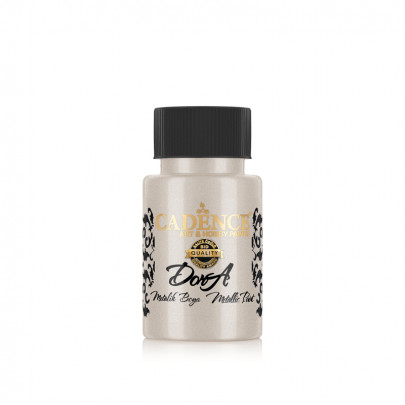 Акриловая краска Cadence Dora Metallic Paint, 50 мл, платина