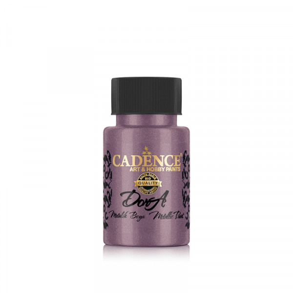Акриловая краска металлик №139 Темная орхидея 50 мл, Cadence Dora Metallic Paint