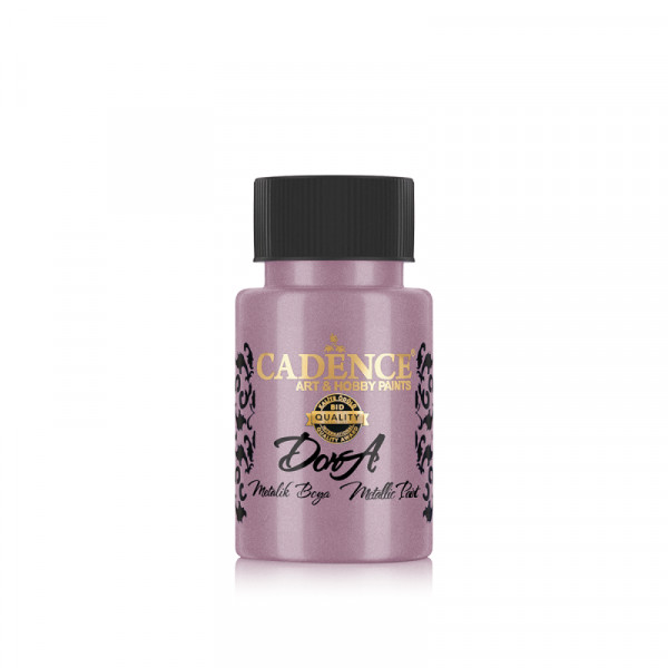 Акриловая краска металлик №143 Засушенная роза 50 мл, Cadence Dora Metallic Paint