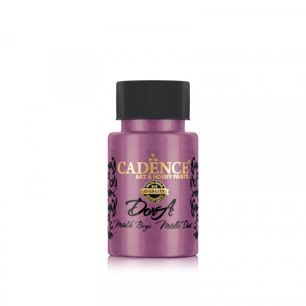 Акриловая краска металлик №144 Цикламен 50 мл, Cadence Dora Metallic Paint