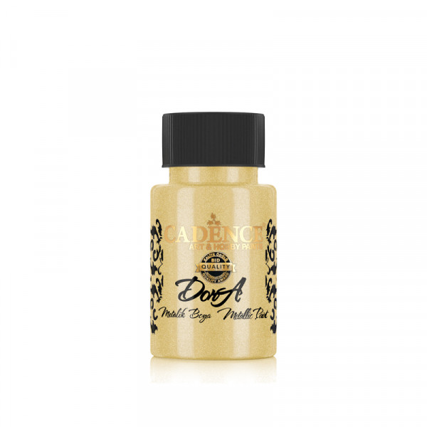 Акриловая краска металлик №148 Белое золото 50 мл, Cadence Dora Metallic Paint