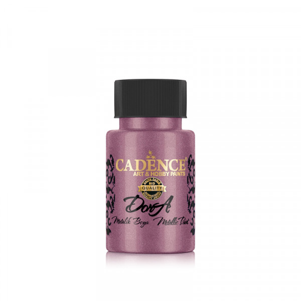 Акриловая краска металлик №157 Бордо 50 мл, Cadence Dora Metallic Paint