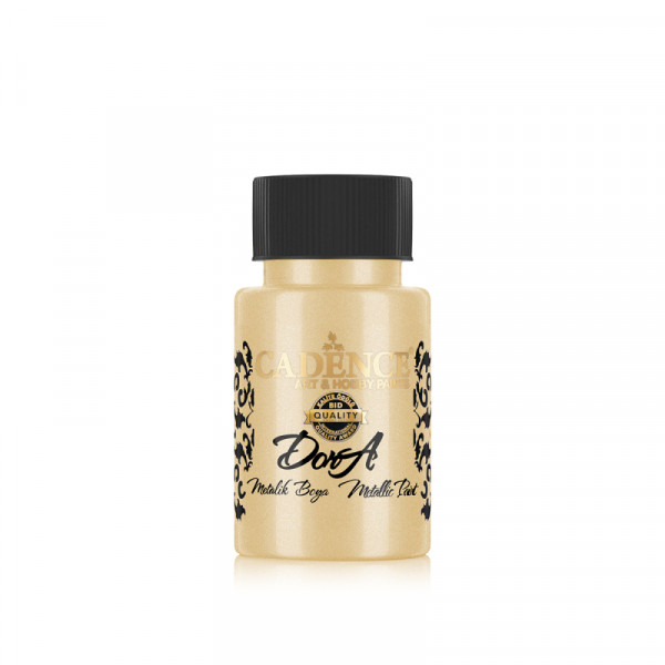 Акриловая краска металлик №198 Золотой песок 50 мл, Cadence Dora Metallic Paint
