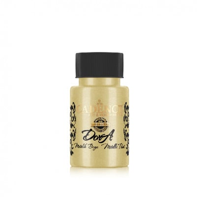Акриловая краска Cadence Dora Metallic Paint, 50 мл, Банановый желтый