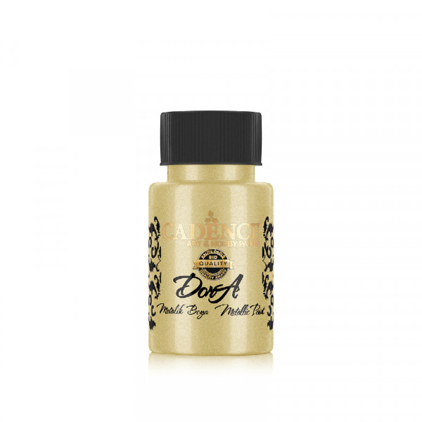 Акриловая краска металлик №200 Банановый желтый 50 мл, Cadence Dora Metallic Paint