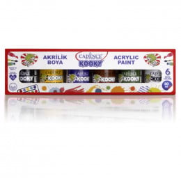 Набір акрилових фарб 6 кольорів 30 мл, Kooky Cadence, KOS_1 
