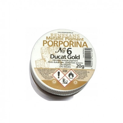 Металічний пігмент №6 Дукатне золото, 20г, Renesans