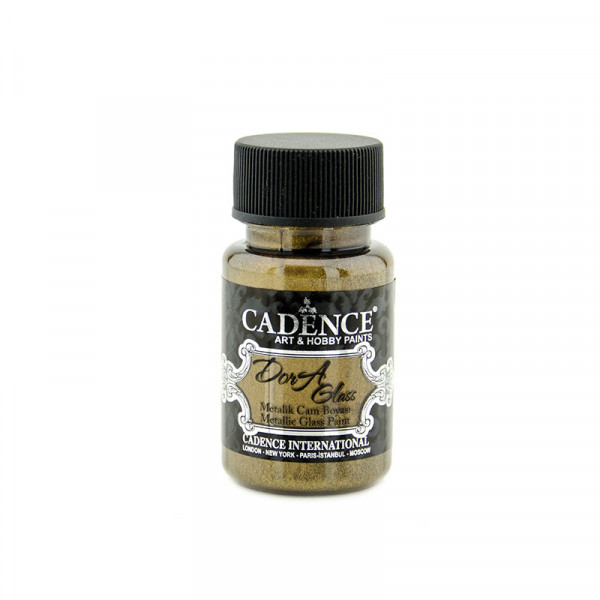 Акрилова фарба металік для скла та кераміки Cadence Dora Glass Metallic & Porcelain Paint, №3171 Золото, 50 мл