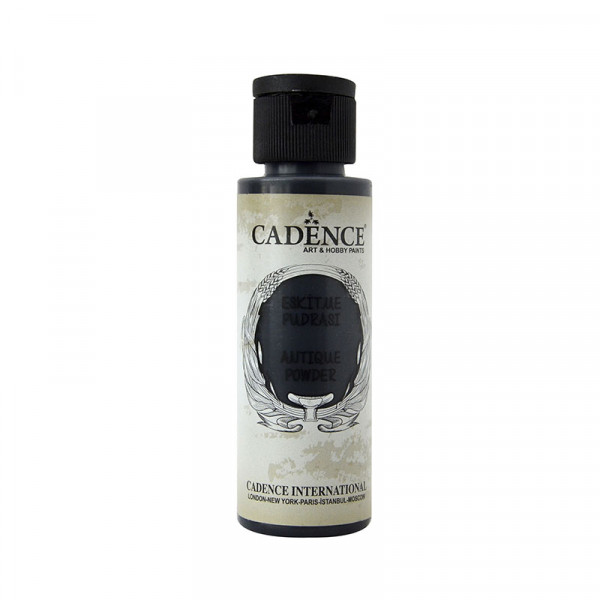 Патина на водній основі рельєфна Cadence Antique Powder, №707 Чорний, 70 мл