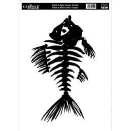 Трансфери для тканини, Cadence Black & Whıte Fabric Transfer, 25х35см, KTS 016