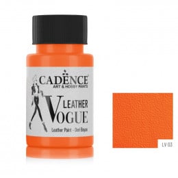 Cadence краска по коже VOGUE LEATHER PAINT, 50 мл, Оранжевый
