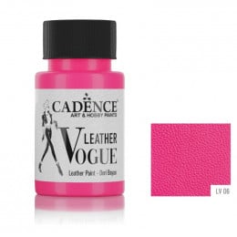 Cadence краска по коже VOGUE LEATHER PAINT, 50 мл, Фуксия