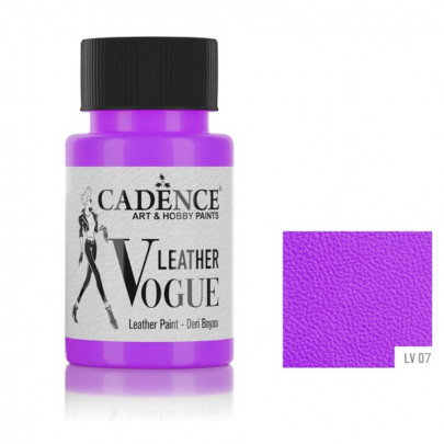 Cadence фарба по шкірі VOGUE LEATHER PAINT, 50 мл, Пурпуровий