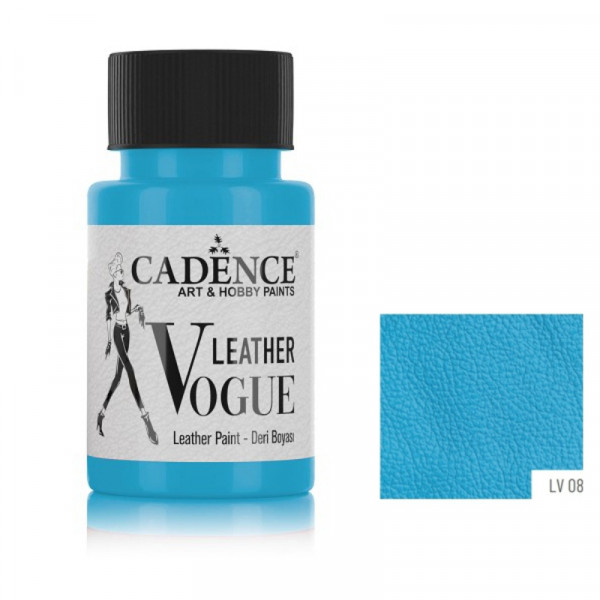 Cadence краска по коже VOGUE LEATHER PAINT, 50 мл, Бирюзовый