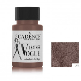 Cadence краска по коже VOGUE LEATHER PAINT, 50 мл, Коричневый