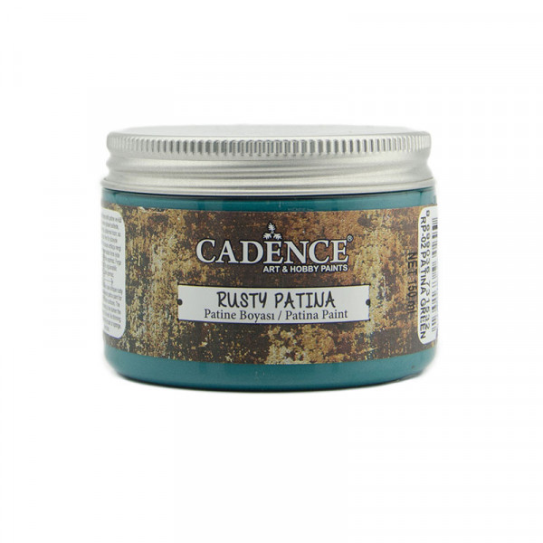 Фарба-патина на водній основі для створення ефекту зістарення Cadence Rusty Patinа, №02 Зелений, 150 мл