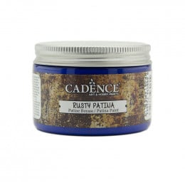 Фарба-патина на водній основі для створення ефекту зістарення Cadence Rusty Patinа, №05 Синя, 150 мл