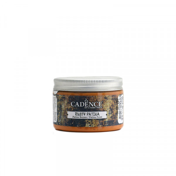 Фарба-патина на водній основі для створення ефекту зістарення Cadence Rusty Patinа, №10 Помаранчева, 150 мл