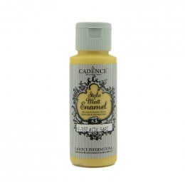 Акрилова матова фарба для скла Cadence Style Matt Enamel, №337 Жовтий світлий, 59 мл