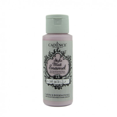 Витражные краски для стекла Cadence, матовые Style Matt Enamel, 59 мл/ - № 345, Фиолетовый лиловый