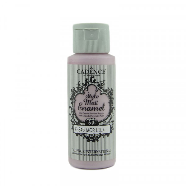 Акрилова матова фарба для скла Cadence Style Matt Enamel, №345 Пурпурний ліловий, 59 мл