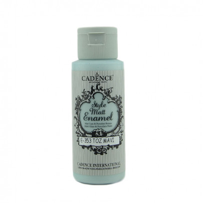 Витражные краски для стекла Cadence, матовые Style Matt Enamel, 59 мл/ - № 353, Пудрово голубой