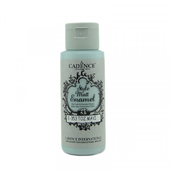 Акрилова матова фарба для скла Cadence Style Matt Enamel, №353 Пудровий блакитний, 59 мл