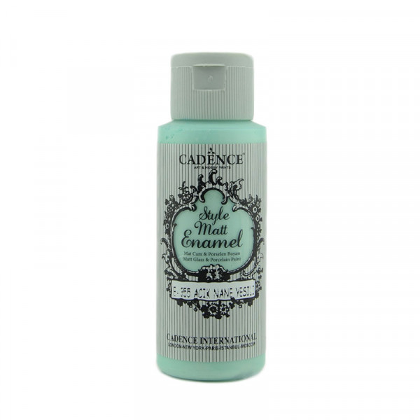 Акрилова матова фарба для скла Cadence Style Matt Enamel, №355 М’ятний світлий, 59 мл